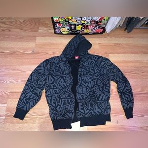 Vintage element skating zip up sweater